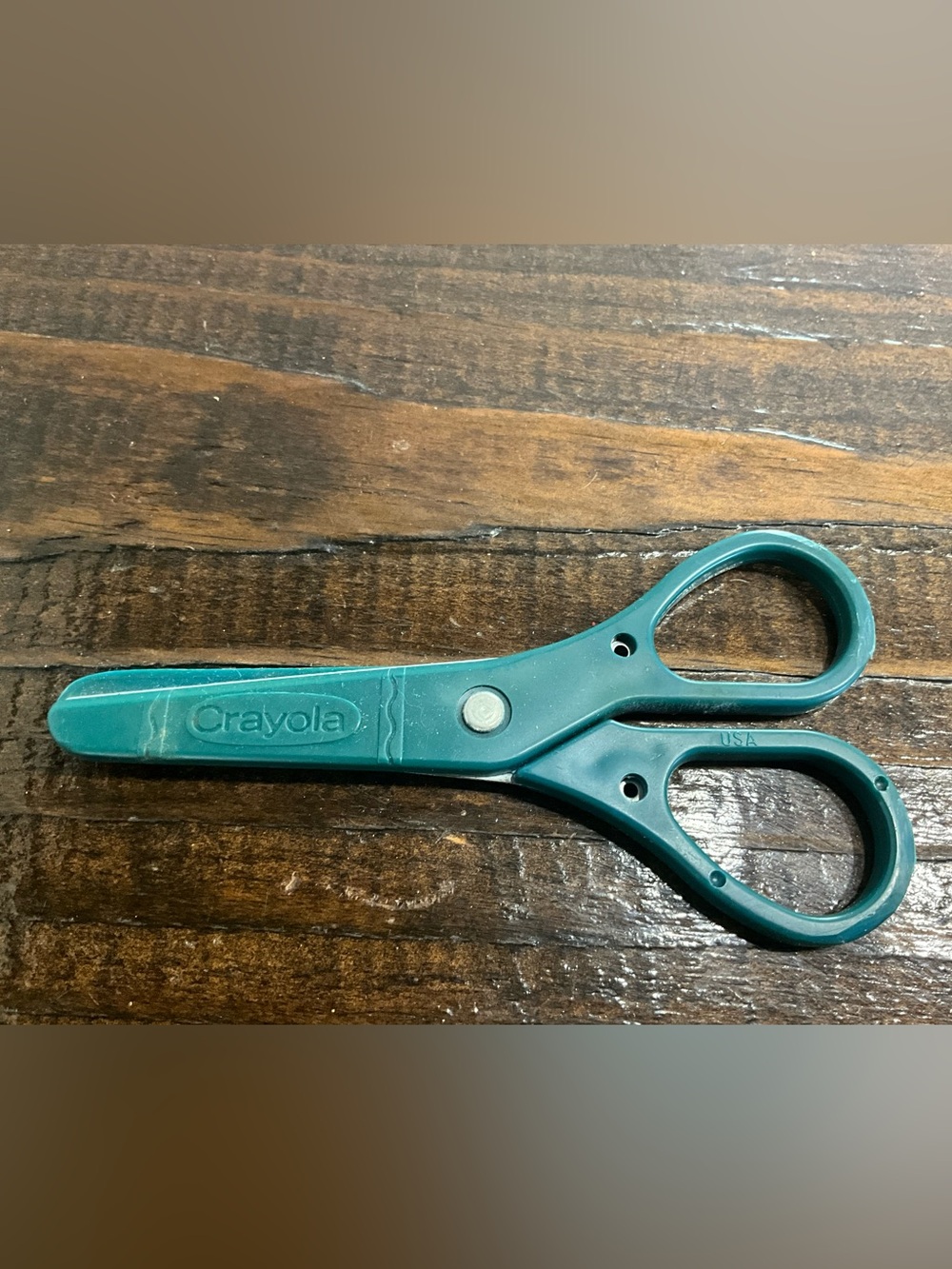Vintage 1990s Crayola Green Plastic Safety Scissors
